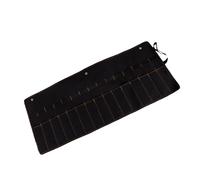 NVOQILIN Funda de transporte de lona para herramientas, soporte para rollo de herramientas, bolsa de llaves y organización, para cortador de martillo, gubias y carpinteros