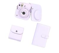 NVOQILIN Funda impermeable para cámara de ajuste preciso, con álbum de fotos y bolsa de almacenamiento de fotos, correa para el hombro, Purple