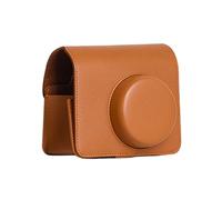 NVOQILIN Funda para cámara de piel sintética de silicona suave para bolsa de película Wide400 con correas para el hombro, soporte de moda, Brown