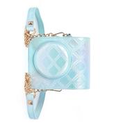 NVOQILIN Funda protectora de piel sintética para cámara Mini12 Instants con correas extraíbles, Blue