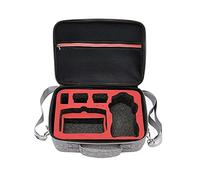 NVOQILIN Funda protectora de transporte a prueba de golpes con bolsillo de malla para dron con correa para el hombro para viajes aéreos, Forro rojo