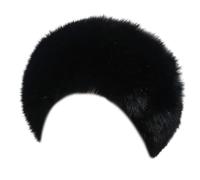 NVOQILIN Gorro de cosaco de piel sintética peluda, grueso y cálido, ruso para adolescentes, adultos, actividades al aire libre, resistente al viento, equitación, invierno cálido, Negro, Talla única