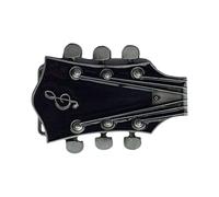 NVOQILIN Hebilla de cinturón con forma de guitarra para amantes de la música, accesorios de ropa, forma de instrumento musical, para adultos, unisex, hebillas occidentales, hebillas de vaquero para
