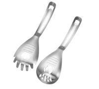 NVOQILIN Juego de 2 cucharas coladoras aptas para lavavajillas, utensilios esenciales para cocina, cuchara coladora para colar albóndigas y más