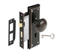 NVOQILIN Juego de mortaja resistente con elegantes diseños de pomos para un fácil reemplazo en puerta interior de 35 mm de grosor y 45 mm de grosor
