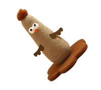 NVOQILIN Juguete vertical con textura envuelta en cuerda, base de felpa y diseño de área de juego para mascotas en interiores, para áreas de actividades en el hogar, poste envuelto en cuerda