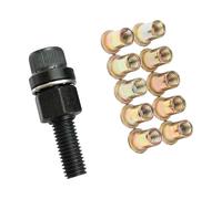 NVOQILIN Letrero de jardín impermeable con texto en inglés "Beawake of the Witch", mensaje de advertencia humorístico, impermeable, actualizaciones para