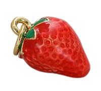 NVOQILIN Lujoso colgante de metal con temática de frutas, accesorio de moda único para hacer joyas personalizadas, uso versátil, talla única, como se describe, como se describe