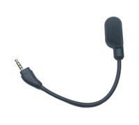 NVOQILIN Micrófono Boom para auriculares de videojuegos, inalámbrico, micrófono de 3,5 mm, cancelación de ruido flexible