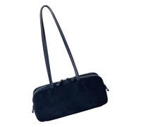 NVOQILIN Moderno bolso de hombro retro versátil de ante con correa ajustable para el trabajo, viajes, ocasiones de hombro, Blue, One Size