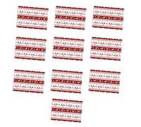 NVOQILIN Papel de regalo de doble cara con patrón de reno navideño para decoración de manualidades, fiestas de vacaciones, suministros de manualidades