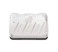 NVOQILIN Paquete de 2 jaboneras autoadhesivas para montar en la pared con desagüe para baño y cocina