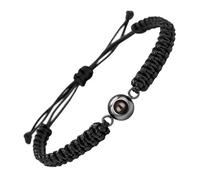 NVOQILIN Piedra mate multiusos con texto en inglés "I Loves You In 100 idiomas, portátil para expresar amor en días especiales, cuerda tejida a mano, talla única, como se describe