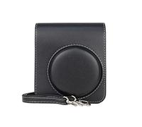 NVOQILIN Práctica bolsa cruzada para cámara para mujeres y hombres, de piel sintética, para Mini40, con cremallera, bandolera, Black
