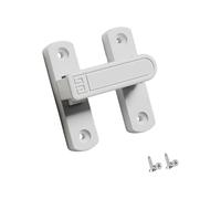 NVOQILIN Puerta ajustable resistente sin taladrar con adhesivo y montaje de tornillo para casas de alquiler, cierres de seguridad