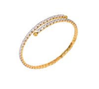 NVOQILIN Pulsera de estilo étnico con cuentas de circonita, estilo étnico, chapado en oro/plata, elegante pulsera de cuentas de circonita, joyería versátil de moda