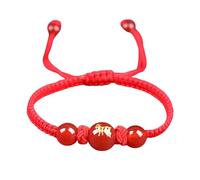 NVOQILIN Pulseras ajustables de cuerda roja con dije de serpiente china, cuerda trenzada adecuada para entusiastas de la moda, cuerda ajustable, talla única, como se describe