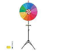 NVOQILIN Rueda de juego Split & Link, juego de giro manual con grifo de PVC permanente para fiestas, incidentes, uso comercial