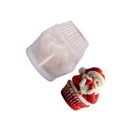 NVOQILIN Santa Candle Castings Christmas Silicone Epoxy Resin Elks Yesos