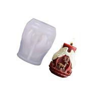 NVOQILIN Santa Candle Castings Christmas Silicone Epoxy Resin Elks Yesos