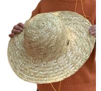 NVOQILIN Sombrero de paja para niñas y niños, unisex, protector solar, transpirable, sombrero de pescador, playa, sombrero Panamá para niños