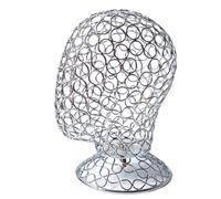 NVOQILIN Soporte de metal multifuncional para pelucas, soporte de exhibición para sombrero, modelo de exhibición de textura de hierro, adecuado para organizar sombreros, soporte de peluca de metal