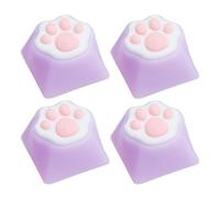 NVOQILIN Tecla 3D con forma de pata de gato hecha a mano de silicona ABS suave que mejora la comodidad de escritura para los amantes de los gatos y las oficinas