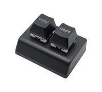 NVOQILIN Teclado mecánico de color con cable USB 2 para juegos, interruptores programables, teclado pequeño, intercambio en caliente