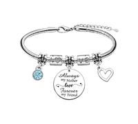 NVOQILIN Ti - Pulsera de acero con cuentas de diseño simple para ocasiones formales informales, pulsera de moda minimalista, talla única, como se describe
