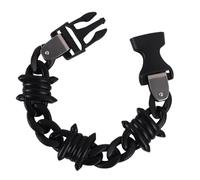 NVOQILIN Versátil pulsera de cadena de mano con acabado mate acrílico y acento de cierre para un uso diario elegante apilable, talla única, como se describe