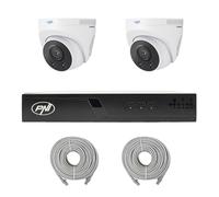 NVR PoE SweatHouse IP710J Paquete de videovigilancia, 2 cámaras IP505J de 5MP y 2 Cables UTP CAT6 20 Metros incluidos