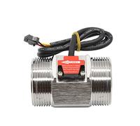 NVSFZGIYG 1 Uds 1-1/2u201c DC 5-18V Sensor de Flujo Agua Flujo Acero Inoxidable Control Agua Interruptor líquido