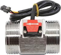 NVSFZGIYG 1 Uds 1-1/2u201c DC 5-18V Sensor de Flujo Agua Flujo Acero Inoxidable Control Agua Interruptor líquido