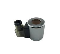 NVSFZGIYG 1pcs All Copper Hydraulic Solenoid Valve Coil AC220V AC110V DC24V DC12V Inner Hole 23mm Height 51mm(Silver Iron Shell,220 Volt)