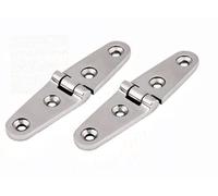 NVSFZGIYG 2/4 piezas de acero inoxidable 316 Marine Hardware puerta de bisagra de fundición para barco, yate, RV, tamaño 102 x 26 mm, botón