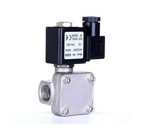 NVSFZGIYG 3/4" Stainless Steel High Pressure Solenoid Valve 110V 24V 12V 24v Normally Closed(G-24vdc-nbr-seal)
