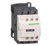 NVSFZGIYG Contactor de CA tripolar TeSys Serie D, Bobina de CC, 9 A, 24 V CC, Terminal de Anillo; LC1D096BDC
