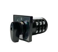 NVSFZGIYG Interruptor de Leva Rotatoria HZ5B-20/3, Interruptor Transferencia Universal, 20 A, 3 Polos, Posiciones, Control, Fuente alimentación Dual