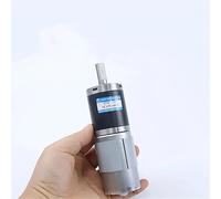 NVSFZGIYG Motorreductor planetario de CC 42 mm, Alto par, 12 V-24 V, Velocidad Ajustable, en Sentido horario/antihorario, for electrodomésticos 42GP-775(24VMotor and Bracket,71RPM)
