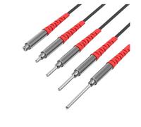 NVSFZGIYG Sensor de Fibra óptica M4 con Longitud Aguja, óptico fotoeléctrico reflexión difusa coaxial no(Coaxial M4)