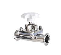 NVSFZGIYG Válvula de diafragma Sanitaria Acero Inoxidable 2 vías, 1/2 ", 3/4", 1-1/4, 1", virola Triple Abrazadera for Industrias químicas y Fo(1 Inch)