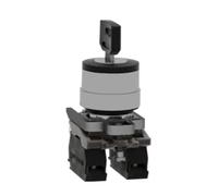 NVSFZGIYG XB4BG03 = ZB4BZ103 + ZB4BG0 Selector de Llave Harmony XB4 Metal Ø22 Llave n°455 3 Posiciones Stay Put 2 NA