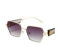 NVUQCKWZ Gafas de Sol para Mujer Polarizadas Moda Moda-Oro + Gris