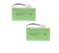 NVVSHND Paquete de 2 baterías Recargables de 9,6 V y 5000 mAh, compatibles con Coches, Tanques, Trenes, Robots, Barcos, Armas y Herramientas de radiocontrol. Batería AA de Alta Capacidad de 9,6 V.