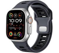 NVVVNX Correa de reloj deportiva para Apple Watch Ultra 2/Ultra Band para hombre de 49 mm, 45 mm, 44 mm y 42 mm, correa de repuesto de silicona compatible con iWatch Series SE 9, 8 y 7(F)