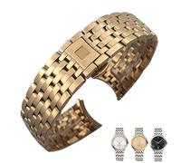 NVVVNX Para Omega DE VILLE PRESTIGE Orbis Edition correa de reloj cierre plegable 16mm 19mm 20mm 316L extremo curvado correas de reloj de acero inoxidable(Rose Gold,20mm)