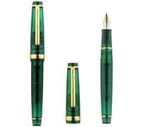 NVVVNX Pluma estilográfica modificada a mano pulida a mano con punta de príncipe pequeño para práctica de caligrafía (M)