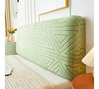 Nvzi 1 funda de protección contra el polvo para cabecera de cama, extraíble y lavable, cubierta trasera de cama todo incluido, 200 cm de largo (verde)