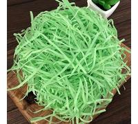 Nvzi 100 g Lafite Hierba Seda Papercut Paper Cut Relleno de Papel para Envoltura de Regalos Cesta Relleno Cumpleaños Boda Navidad Día de Acción de Gracias Día de la Madre (Verde)