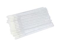 Nvzi - 100 pinceles de cristal para labios, maquillaje, lápiz labial, brillo labial, sombra de ojos, aplicador, kit de herramientas de belleza (blanco)